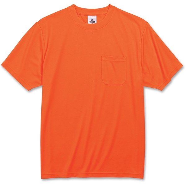 Glowear T-Shirt, Non-Certified, UPF Protection, XLarge, Orange EGO21565